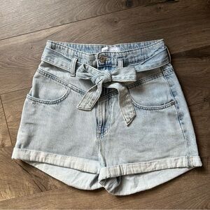 Zara Denim Jean Tie-Waist Women Shorts Size 4